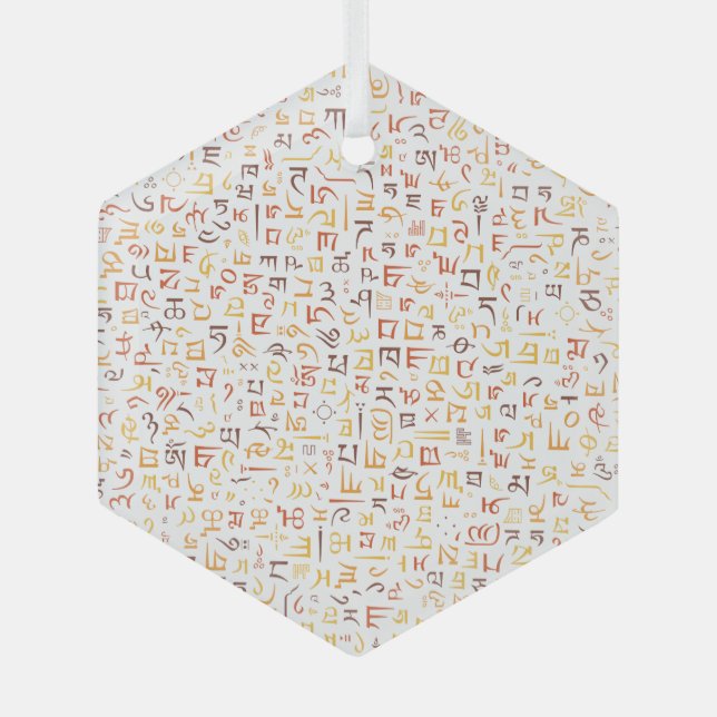 Adorno De Cristal Tibetano (Anverso)