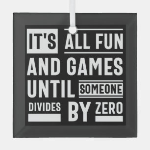 Adorno De Cristal Todo es diversión y juegos hasta que alguien se di