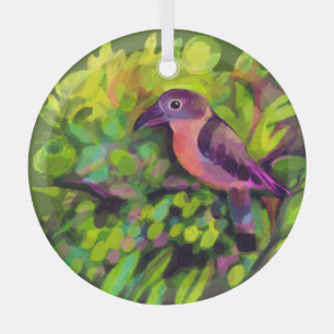 Adorno De Cristal Toucanato rosa