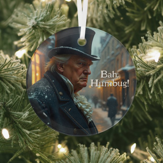 Adorno De Cristal Trump Bah Humbug (in situ)