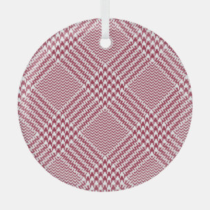 Adorno De Cristal Tweed Tartán