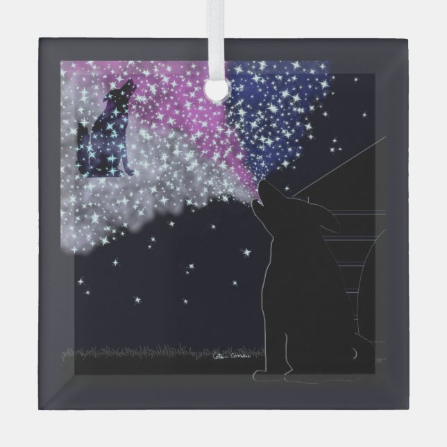 Adorno De Cristal Una noche de verano con Sirius (Anverso)