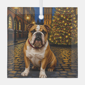 Adorno De Cristal Vacaciones de Bulldog