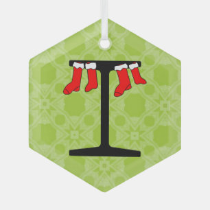 Adorno De Cristal Valores de Navidades de I-Beam