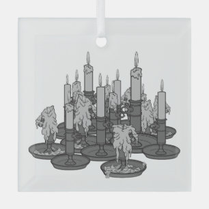 Adorno De Cristal Velas