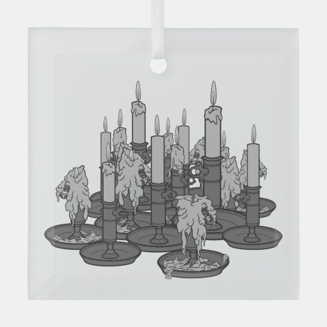 Adorno De Cristal Velas (Anverso)