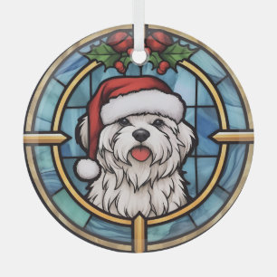 Adorno De Cristal Vidrieras teñidas de Malta en Navidad