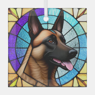 Adorno De Cristal "Vidrio manchado" belga en Malinois