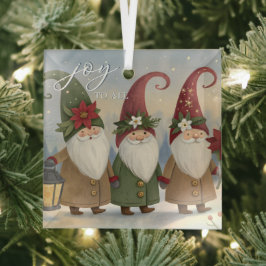 Adorno De Cristal Vintage Elves Joy To All Ornamet
