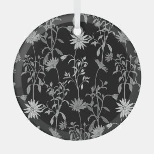 Adorno De Cristal Vintage floral: fondo de invitación sin fisuras.
