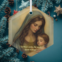 Vintage Madonna and Child Renaissance Art Minimal