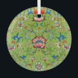 Adorno De Cristal Vintage Owen Jones Chinese Ornament Green Floral<br><div class="desc">Elevate your home with the exquisite detail of Owen Jones’ "Examples of Chinese Ornament, " a stunning masterpiece of 19th-century decorative design. Sourced from historical objects in the South Kensington Museum, this vibrant green floral pattern showcases the intricate symmetry and lush botanical motifs characteristic of classic Chinoiserie. The rhythmic intertwining...</div>