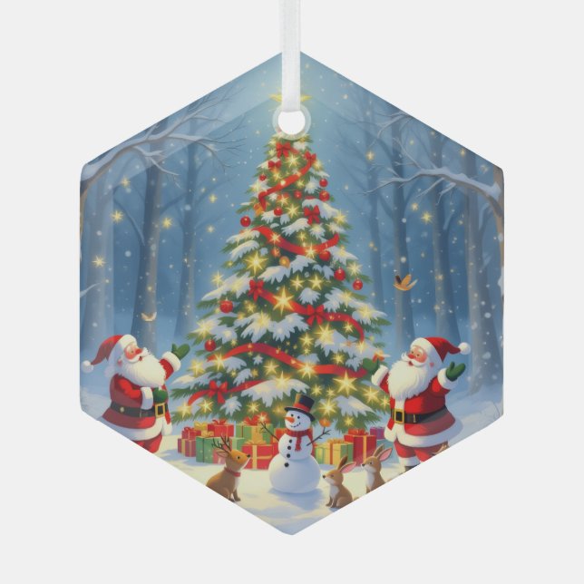 Adorno De Cristal „Weihnachtliche Harmonie“ (Anverso)