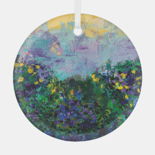 Adorno De Cristal Whisper florece
