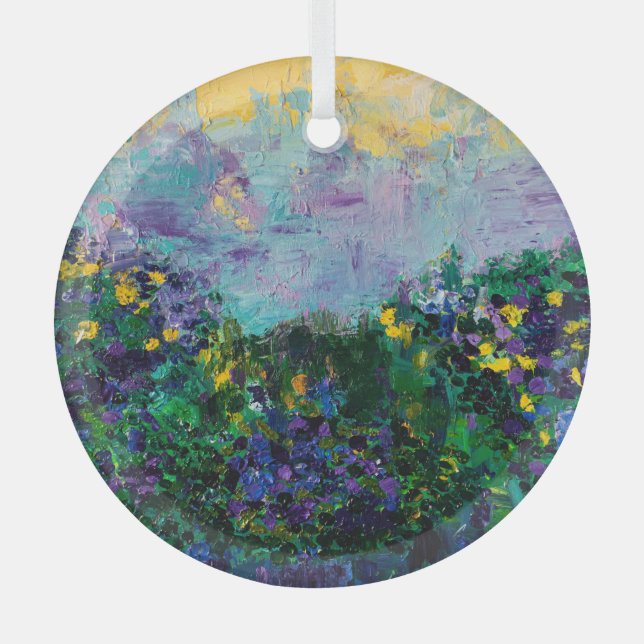 Adorno De Cristal Whisper florece (Anverso)