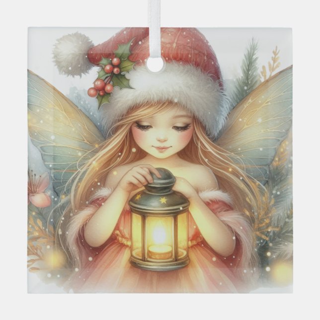 Adorno De Cristal Whispers of Winter: The Christmas Fairy (Anverso)