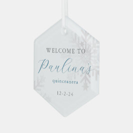 Adorno De Cristal Winter Mis Quince Quinceañera