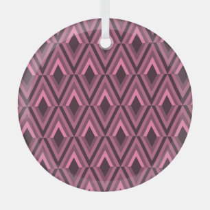 Adorno De Cristal Zig Zag de origen geométrico sin soldadura