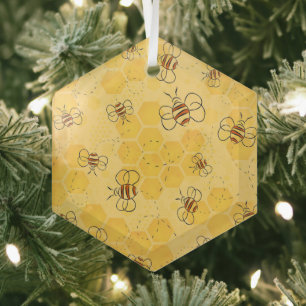 Adorno De Cristal Zumbido de abeja Abejas melíferas Lindas