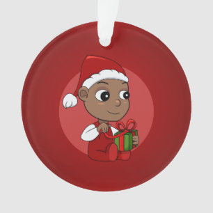 Adorno de dibujos animados de bebé de Navidad
