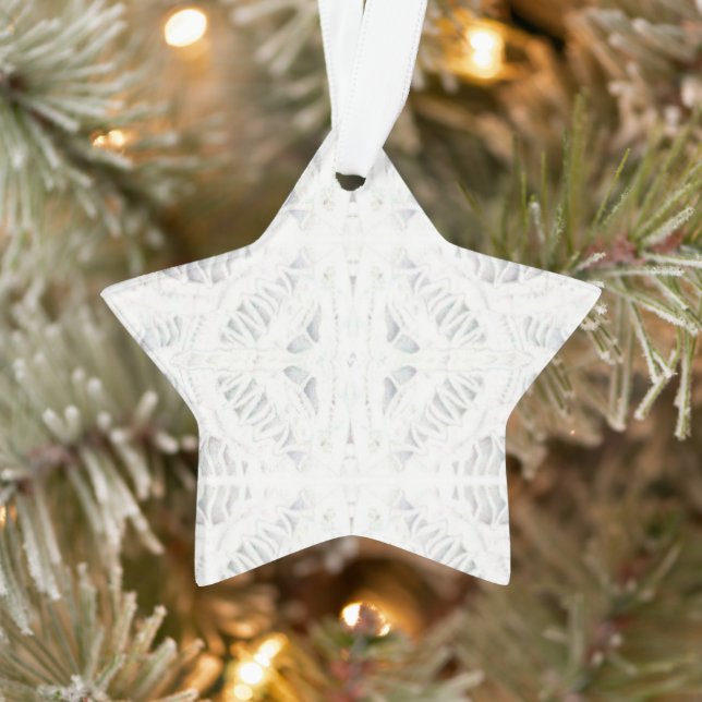 ADORNO DE ESTRELLA ACRÍLICA DE ENCAJE DE BATTENBUR (Árbol)