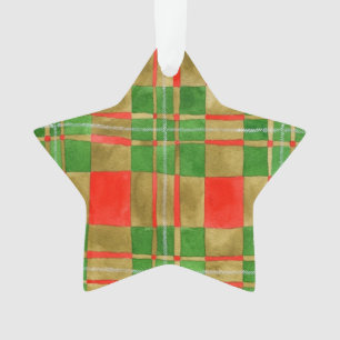 ADORNO DE ESTRELLA ACRÍLICA TARTÁN MAC GREGOR