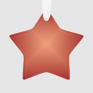 Adorno de estrella de acrílico naranja quemado lis