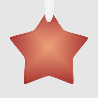 Adorno de estrella de acrílico naranja quemado lis