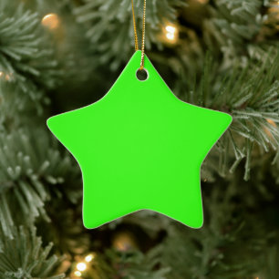 Adorno de Estrella Verde Neón para Decoración Navi