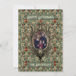 Adorno de familia de Navidad con bayas de invierno