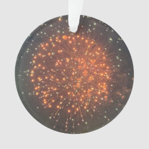 Adorno de foto de fuegos artificiales