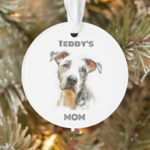 Adorno de foto personalizado para mamá de perro   