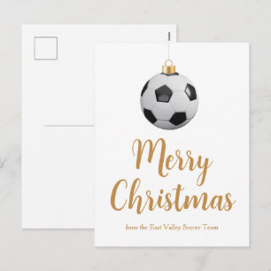 Adorno de fútbol personalizado Feliz Navidad Futbo