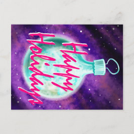 Adorno de la Tierra tarjeta de Felices Fiestas