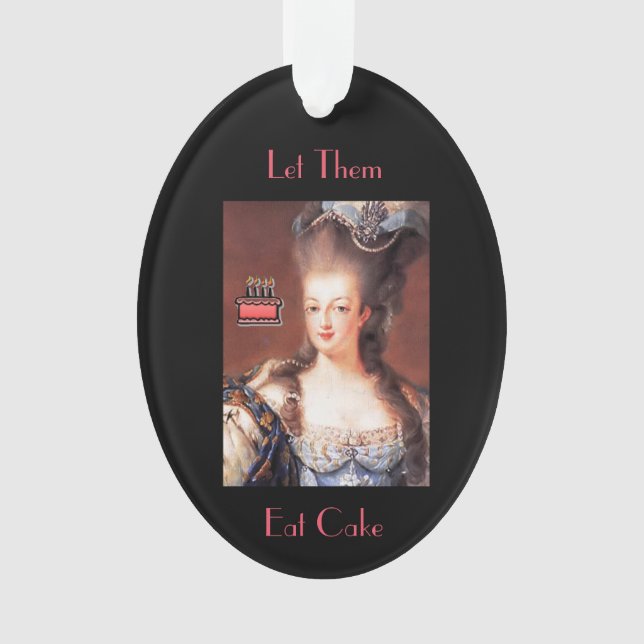 Adorno De Marie Antoinette Deja Que Coman Pastel (Anverso)