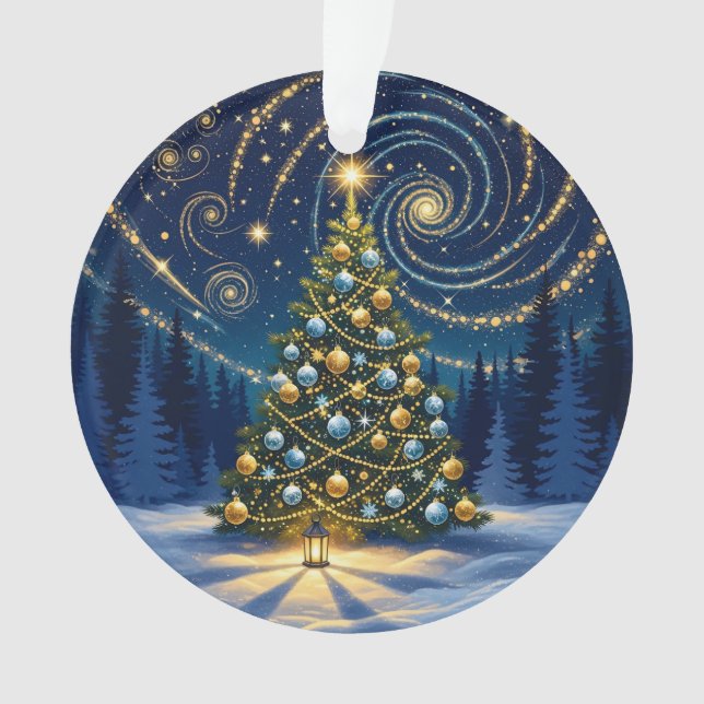 Adorno de Navidad 2025 – Árbol Noche de Invierno 2 (Anverso)