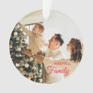Adorno de Navidad Acrílico Personalizado para la F