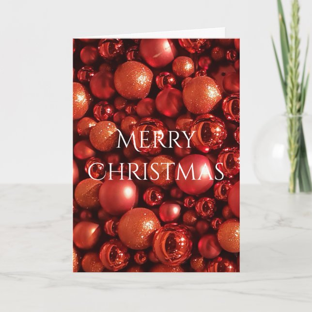 Adorno de Navidad Burbujas Rojas (Anverso)