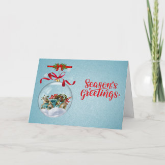 Adorno de Navidad Clásico con Texto Personalizable