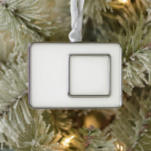 Adorno de Navidad con Marco Blanco