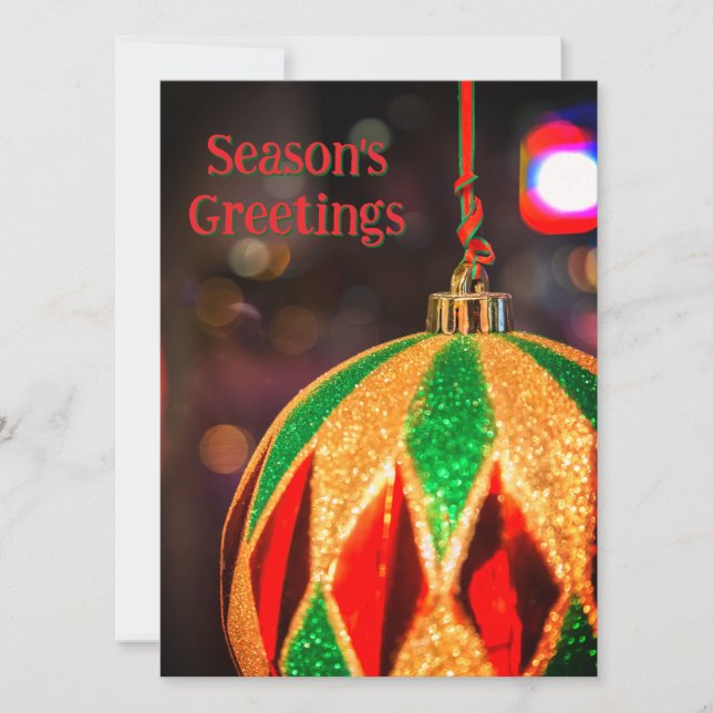 Adorno de Navidad con Patrón de Diamante (Anverso)