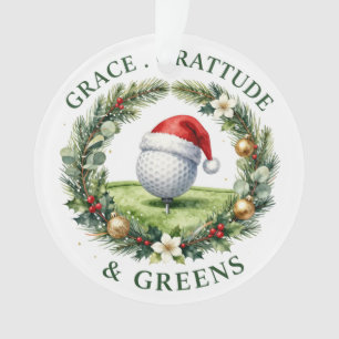 Adorno de Navidad con tema de Golf para el árbol