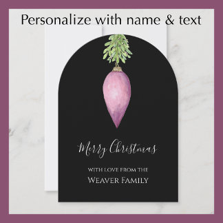 Adorno de Navidad de Acuarela Original Personaliza