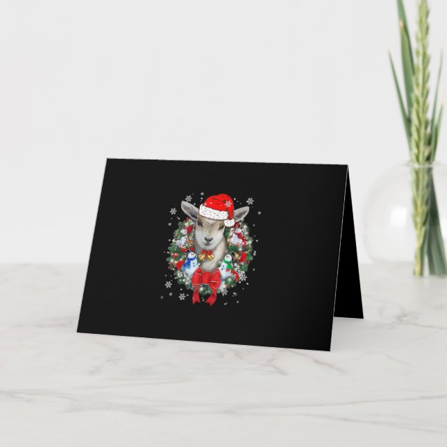 Adorno de Navidad de Cabra Regalo de Decoración Na (Anverso)