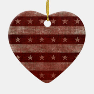 Adorno de Navidad de cerámica Corazón de Estrellas