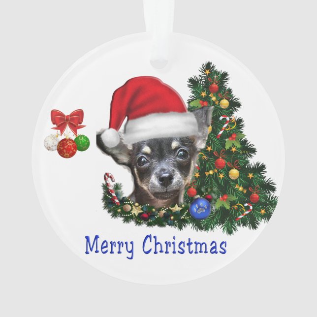 Adorno de Navidad de Chihuahua (Reverso)