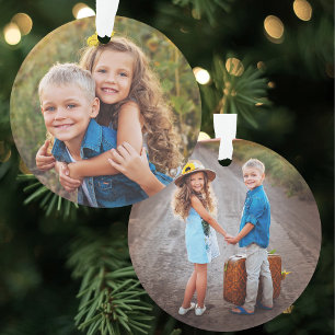 Adorno de Navidad de Colage de Fotos Personalizado