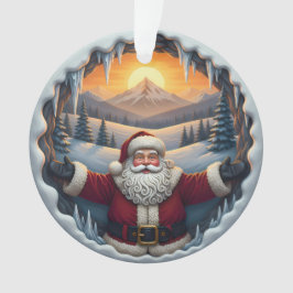 Adorno de Navidad de Santa Claus 2025 – Escena Inv