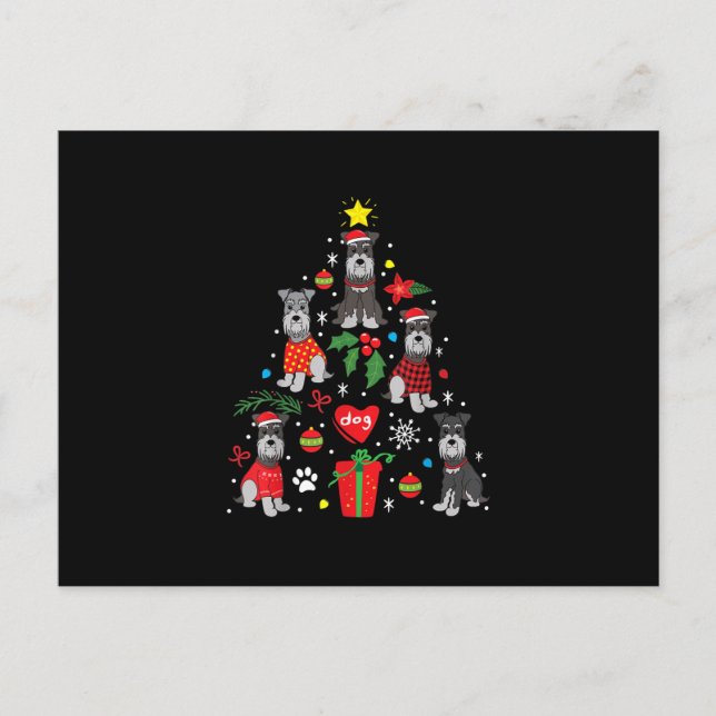 Adorno de Navidad de Schnauzer Perro Divertido (Anverso)