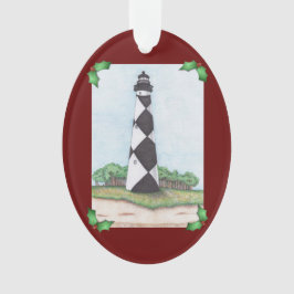 Adorno de Navidad del Faro de Cape Lookout